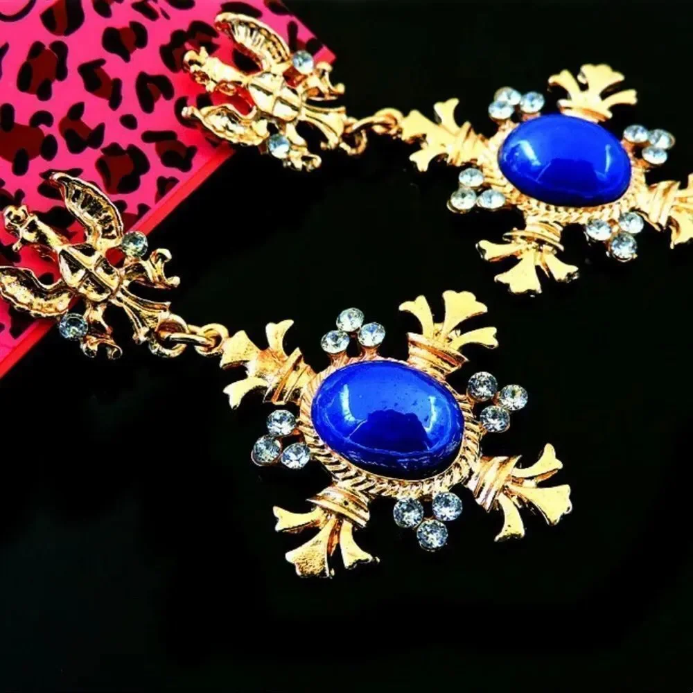 BJ BLUE EARRINGS NWT JUST IN! - Picture 6 of 6